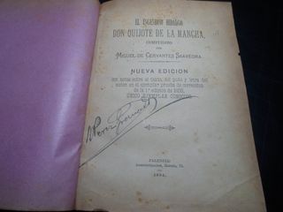 Antiguo Quijote 1884 restaurado