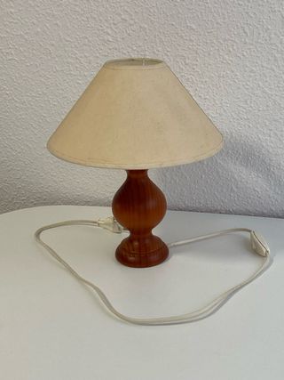 Lámpara madera vintage - Beige