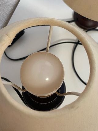 Lámpara madera vintage - Beige