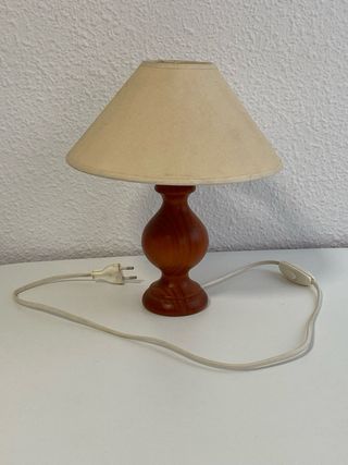 Lámpara madera vintage - Beige