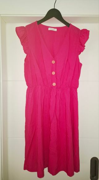 Vestido fucsia F.M.M. talla L