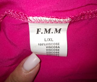 Vestido fucsia F.M.M. talla L