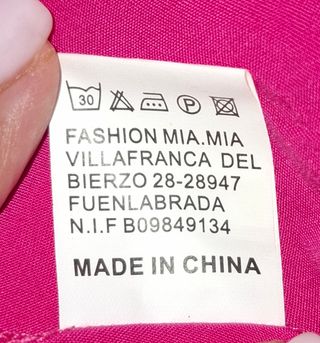 Vestido fucsia F.M.M. talla L
