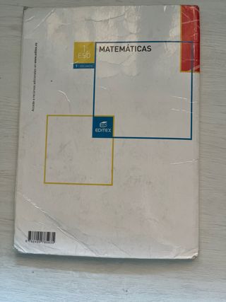 Matemáticas 1º ESO (LOMCE) Vol. I
Editex