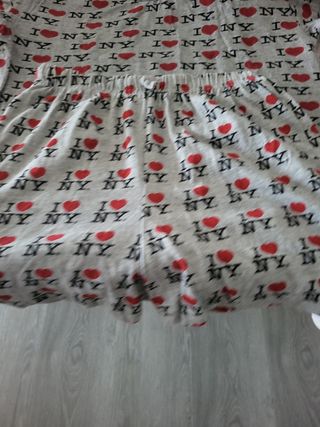 Pijama corto I❤NY - Gris