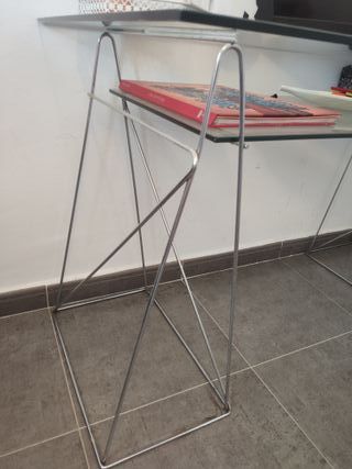 Mesa cristal moderna - metal