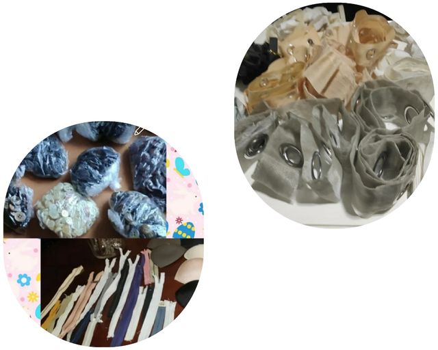 Lote de artículos de costura