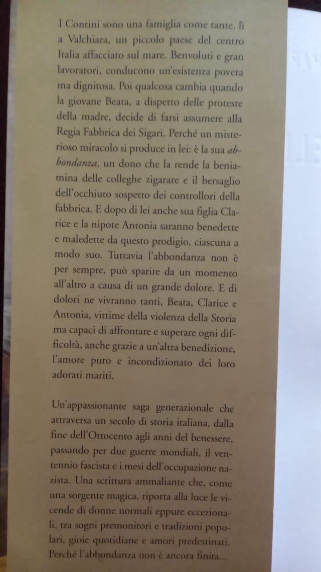 GLI ANNI DELL'ABBONDANZA