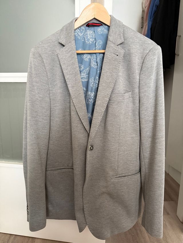 Chaqueta americana gris easy wear - slim fit