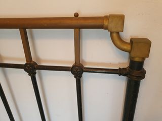 cama forja antigua.