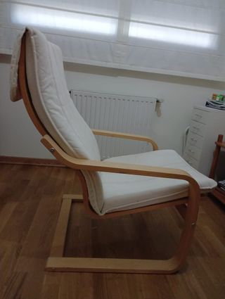Sillón madera blanco - Cómodo