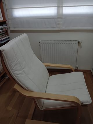 Sillón madera blanco - Cómodo