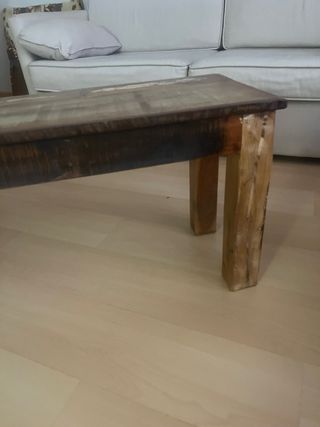 Banco madera rústico