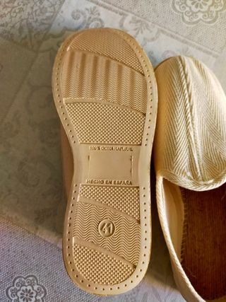 Alpargatas beige hombre - modernas
