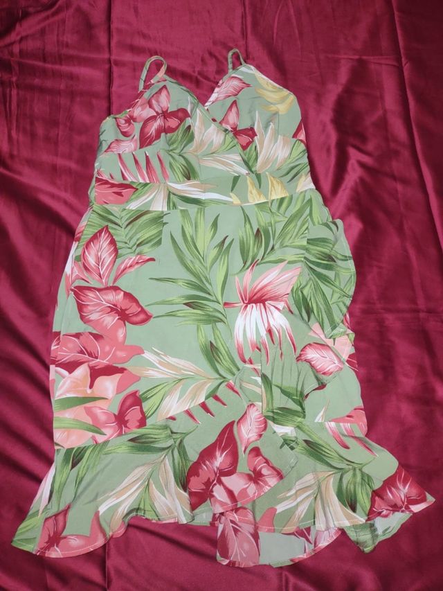 Vestito estivo floreale verde