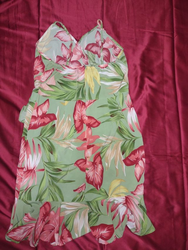 Vestito estivo floreale verde