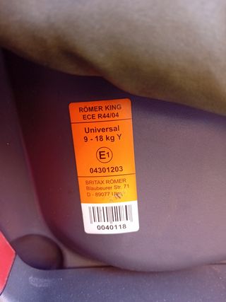 Silla coche Britax Römer