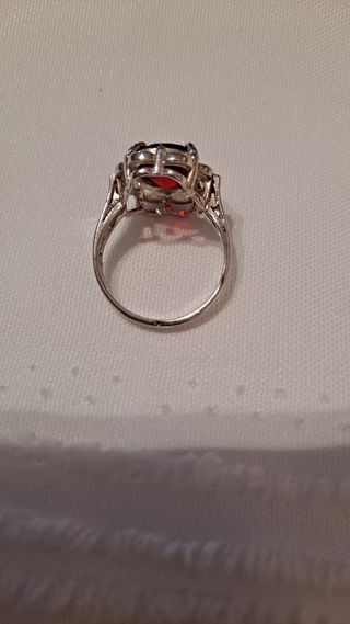 Precioso anillo de plata de ley 925 ,Cristal Aust