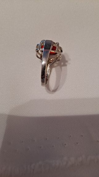 Precioso anillo de plata de ley 925 ,Cristal Aust