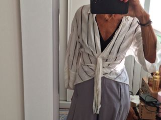 Blusa rayas blancas 