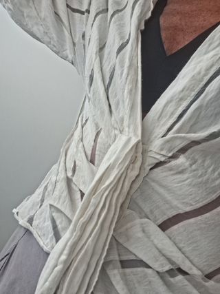 Blusa rayas blancas 