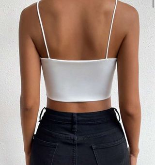 Top blanco c/tirantes