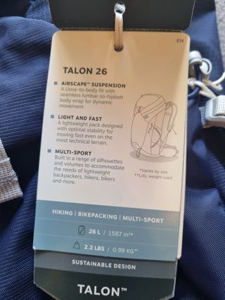 zaino trekking Osprey Talon 26lt tg.L/XL blu *NEW
