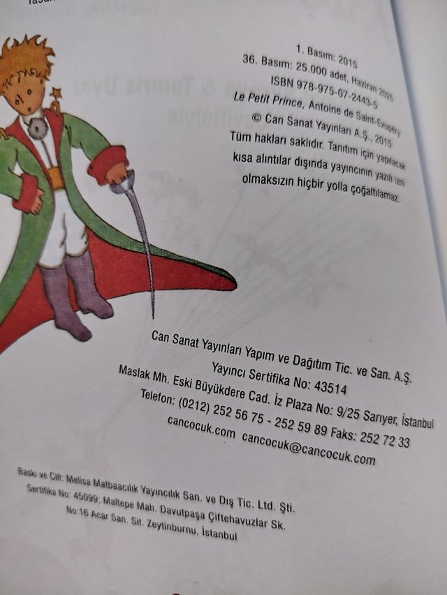 Küçük Prens (El Principito) en Turco