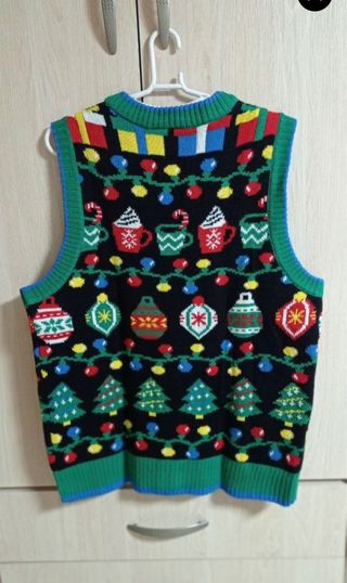 Chaleco navideño multicolor