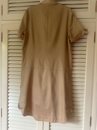 Vestido camisero camel 