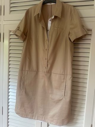 Vestido camisero camel 