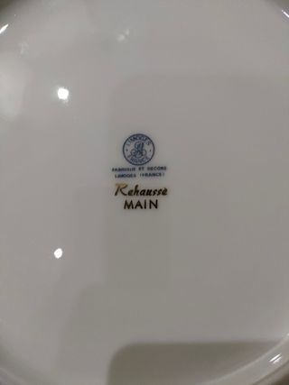 Plato de porcelana de Limoges de más de 50 años.