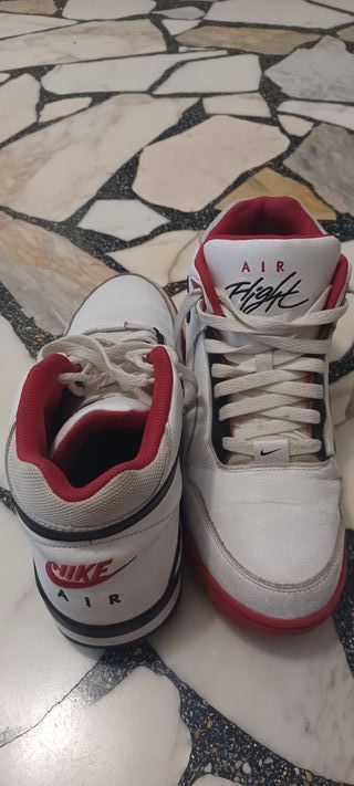 Nike Air Flight - Scarpe Bianche e Rosse