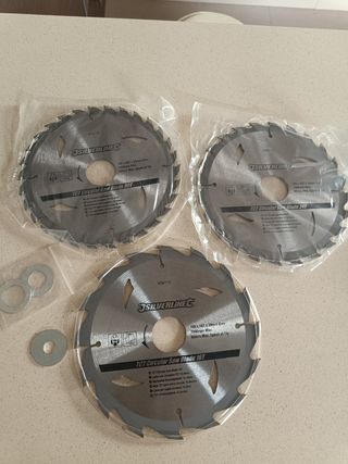 3 Hojas Sierra Circular Silverline, nuevas