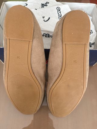 Mocasines beige mujer nº36