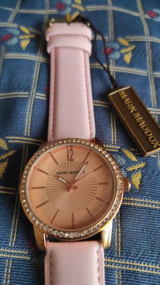 Reloj Mark Maddox mujer rosa dorado