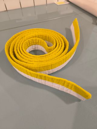 Cinturón Judo Amarillo-Blanco