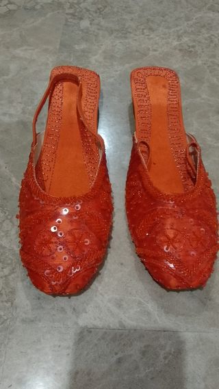 Zapatos fiesta mujer naranja, talla 39
