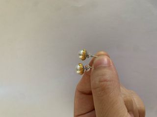 Pendientes Perlas naturales con oro