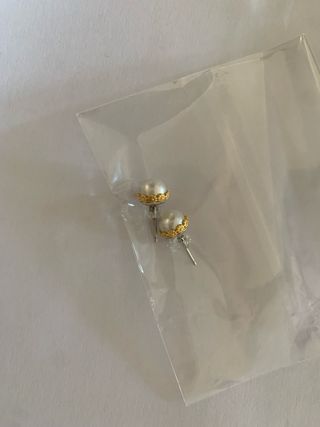 Pendientes Perlas naturales con oro