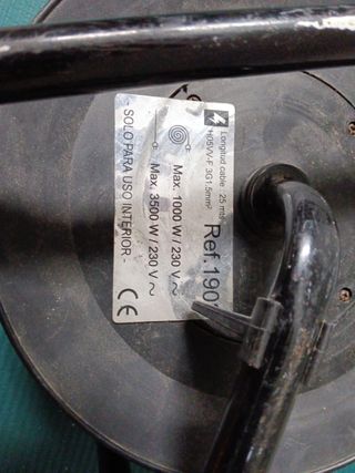 Carrete cable 25m - 3500W