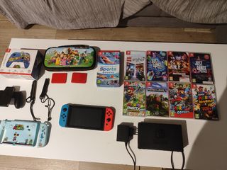 Nintendo Switch + 9 juegos