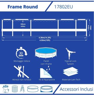 Piscina Avenli 450x122cm
