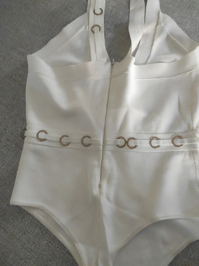 Body elasticizzato bianco