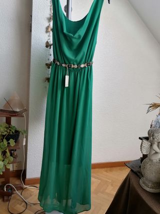 Vestido y chaqueta fiesta - verde
