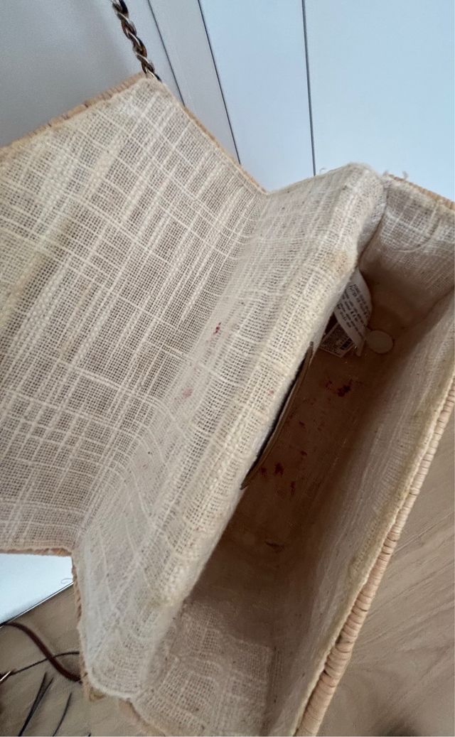 Bolso rafia Zara - bandolera