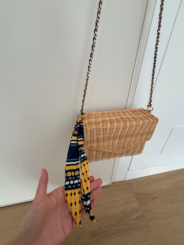 Bolso rafia Zara - bandolera