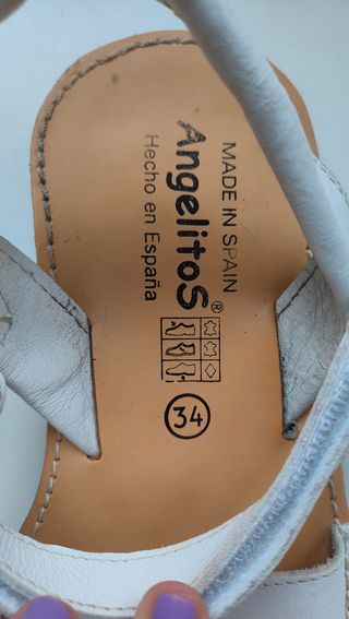 Sandalias Angelitos niña blancas