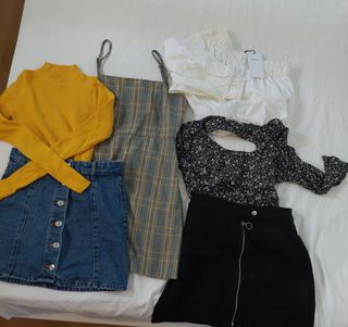 Lote ropa mujer: jersey, Blusa,vestido, faldas.