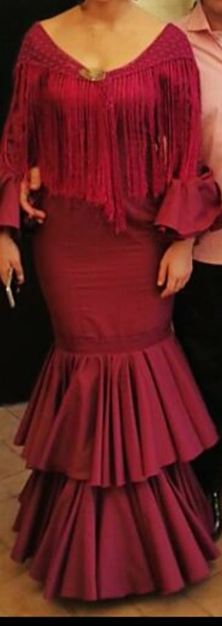 Traje Flamenco buganvilla.